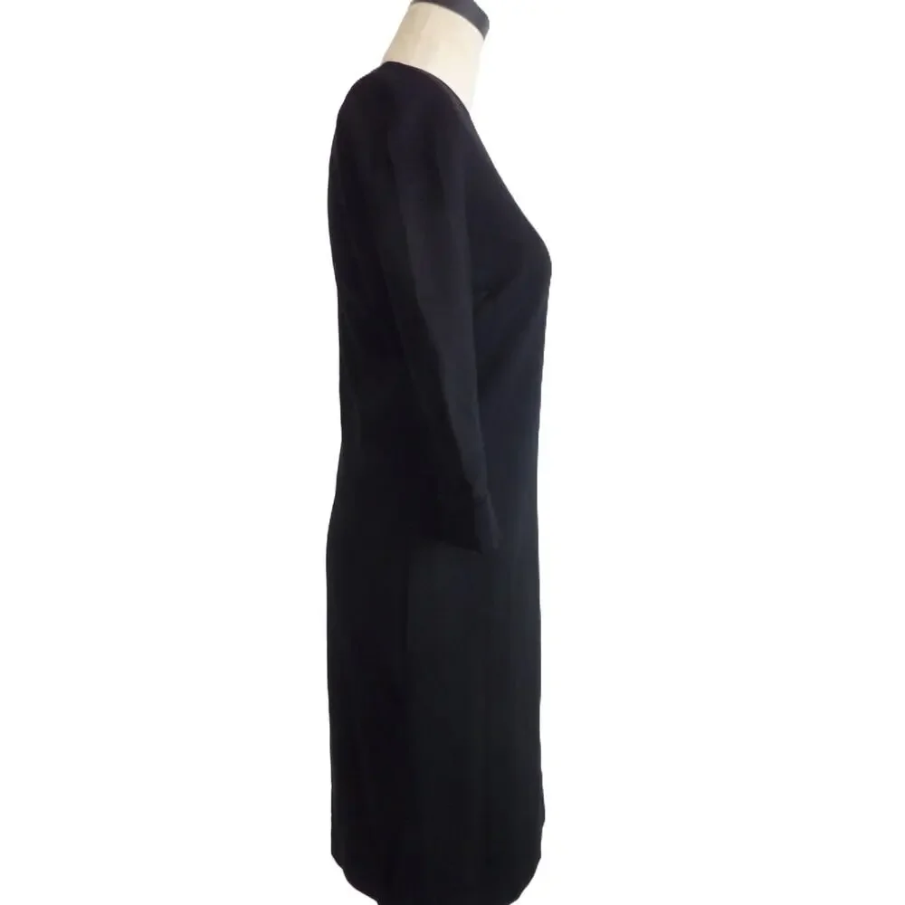 Banana Republic Black 3/4 Sleeve Dress 2